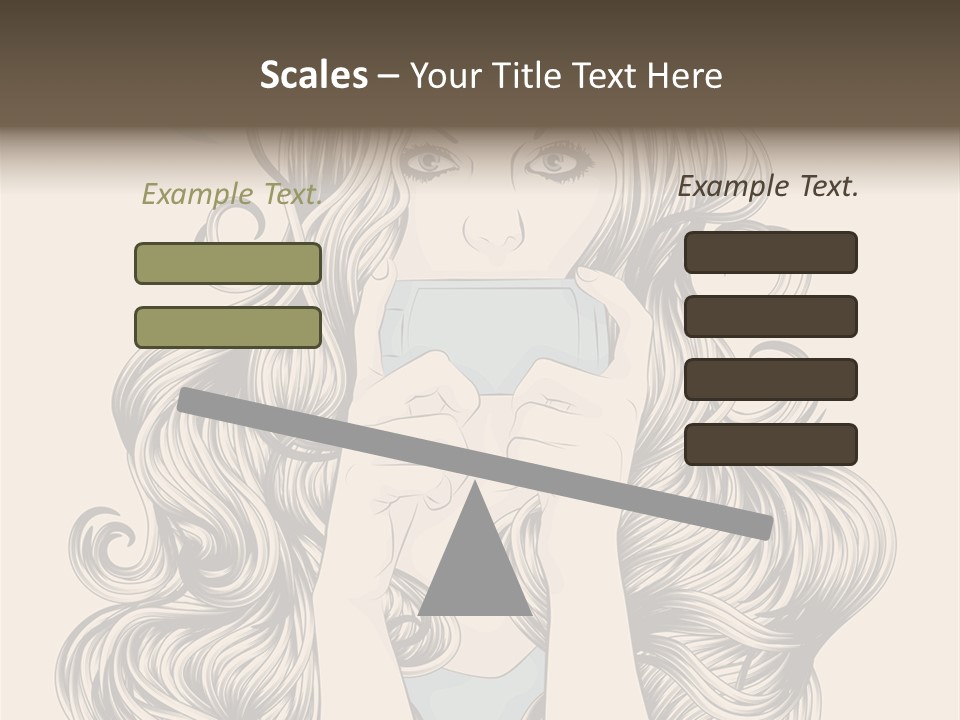 Messaging Curly Device PowerPoint Template