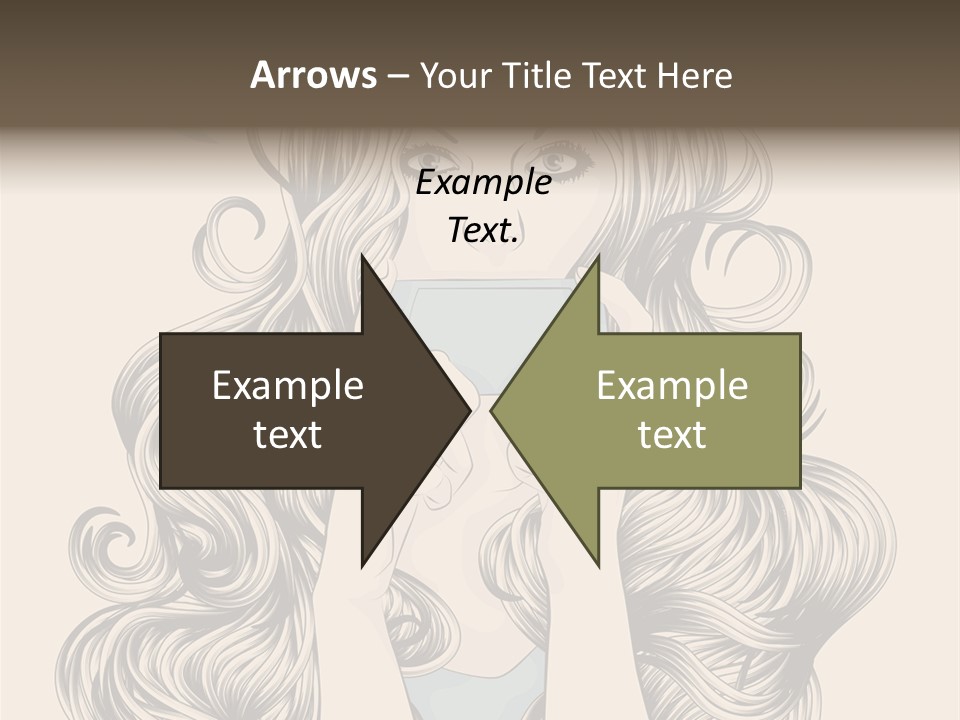 Messaging Curly Device PowerPoint Template