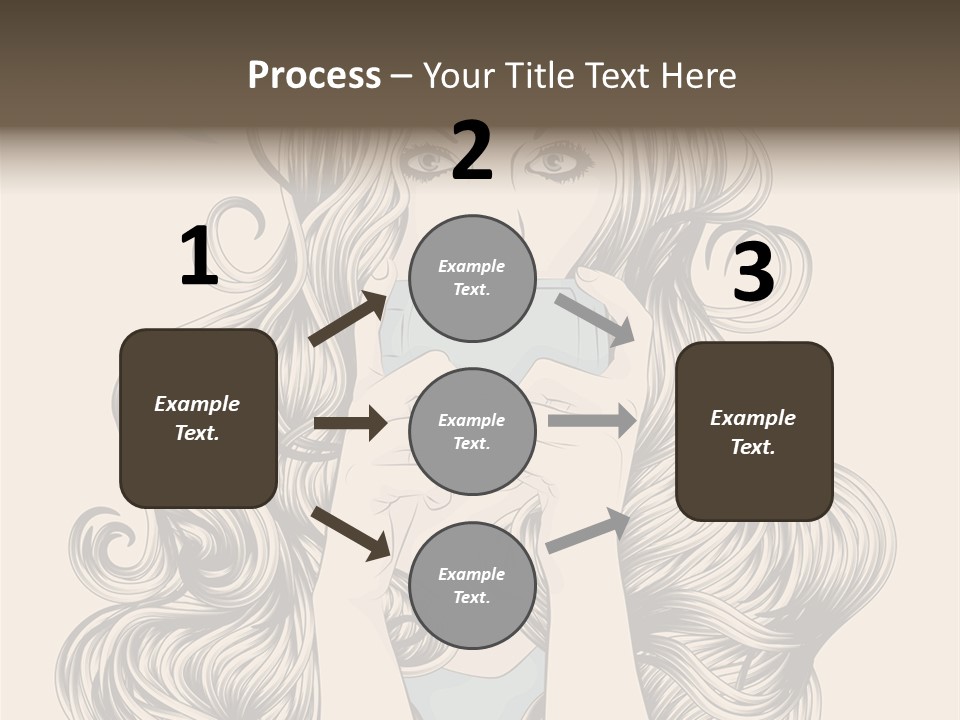 Messaging Curly Device PowerPoint Template