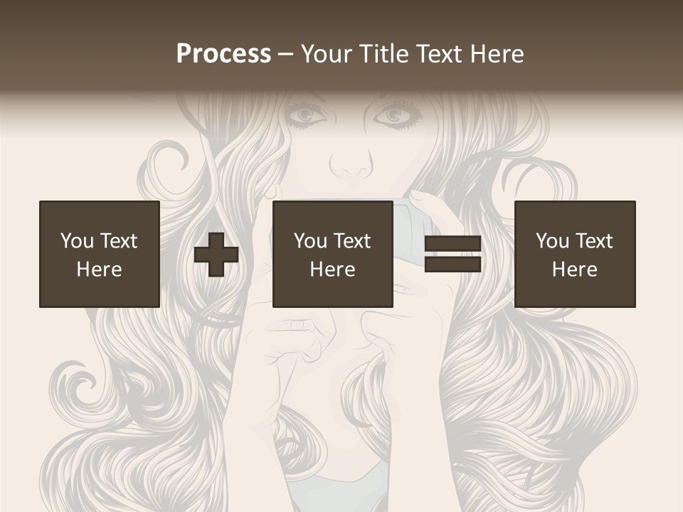 Messaging Curly Device PowerPoint Template