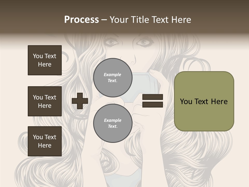 Messaging Curly Device PowerPoint Template
