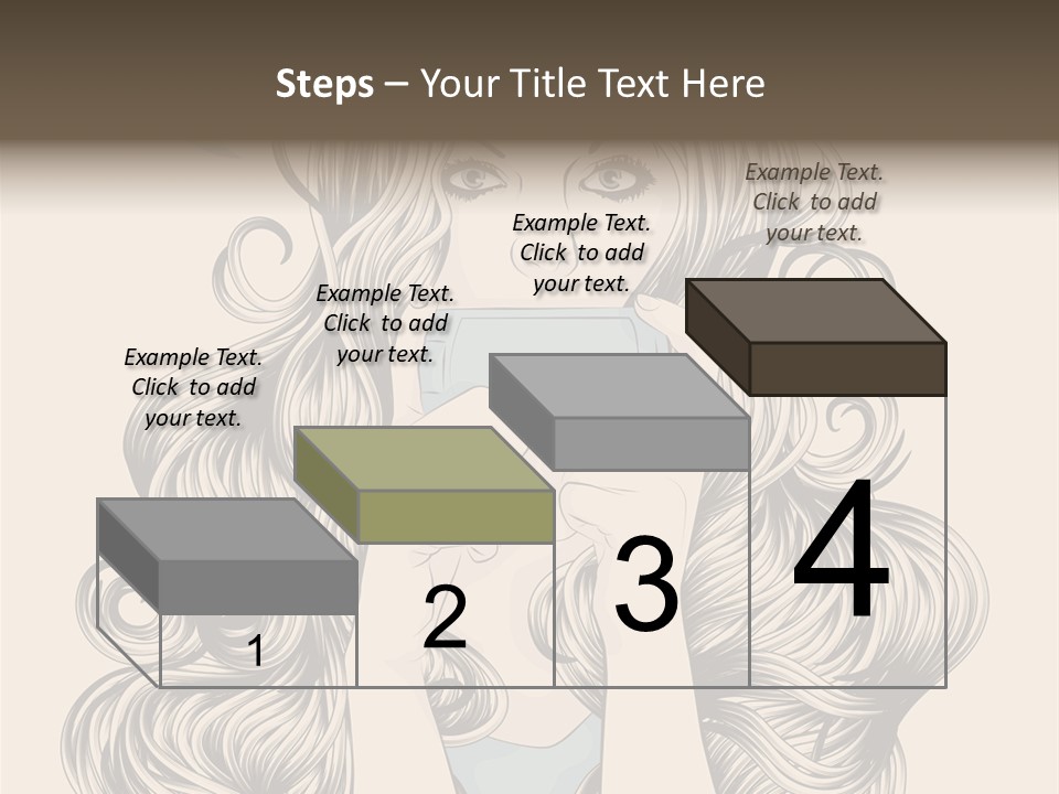 Messaging Curly Device PowerPoint Template