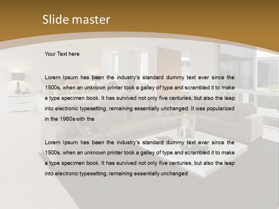 Decor White Red PowerPoint Template