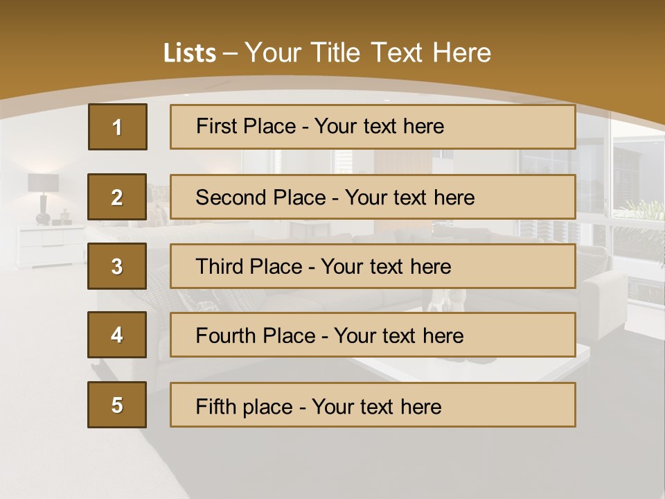 Decor White Red PowerPoint Template