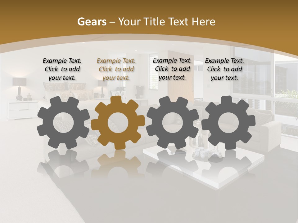 Decor White Red PowerPoint Template