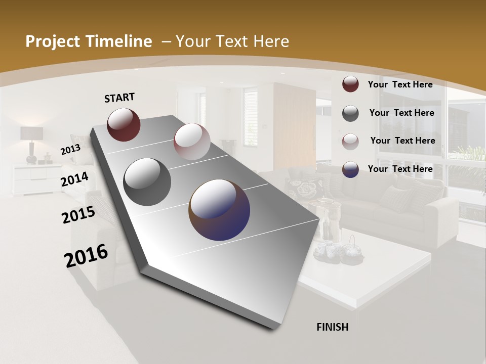 Decor White Red PowerPoint Template
