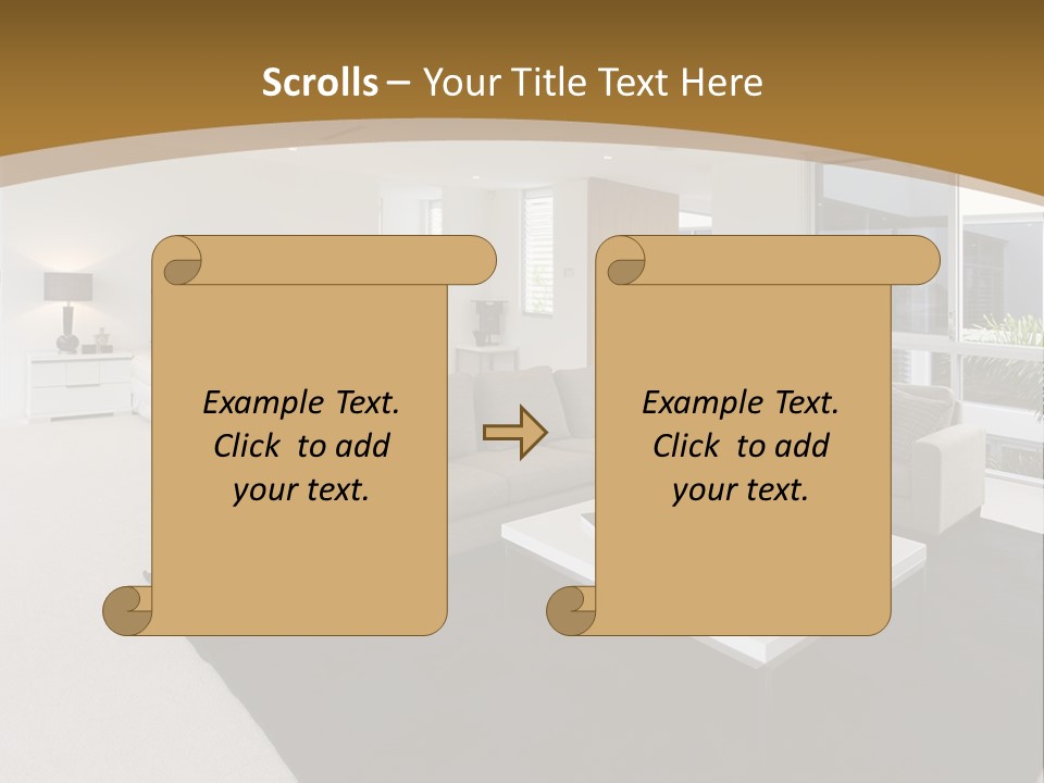 Decor White Red PowerPoint Template