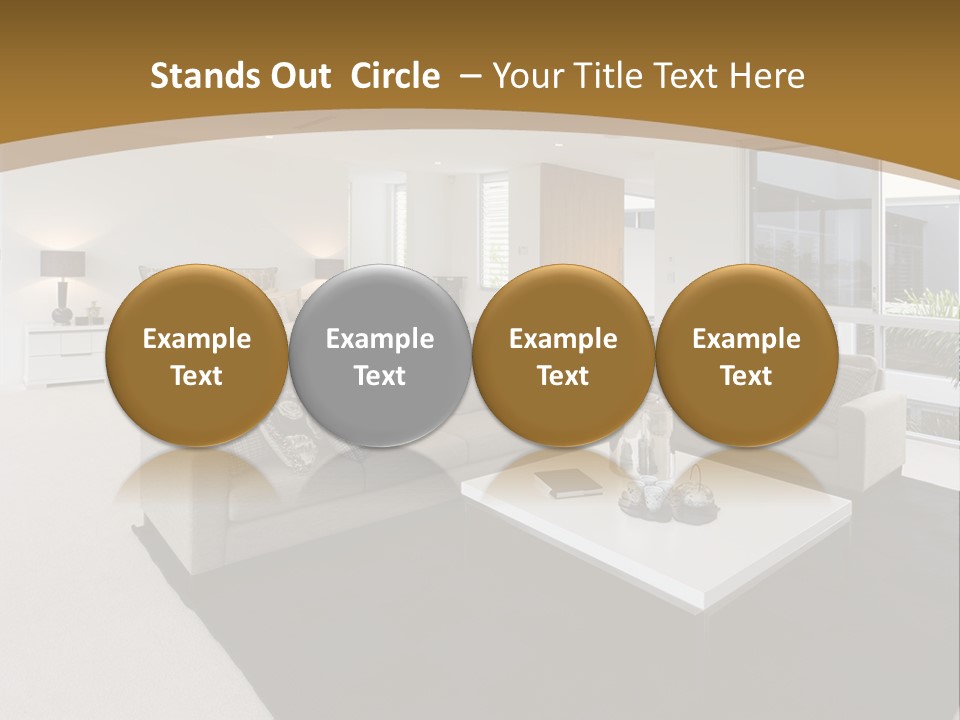 Decor White Red PowerPoint Template