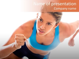 Sportive Weight Skater PowerPoint Template