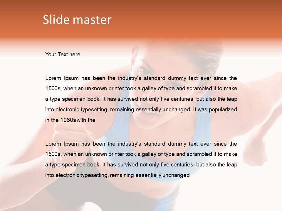 Sportive Weight Skater PowerPoint Template