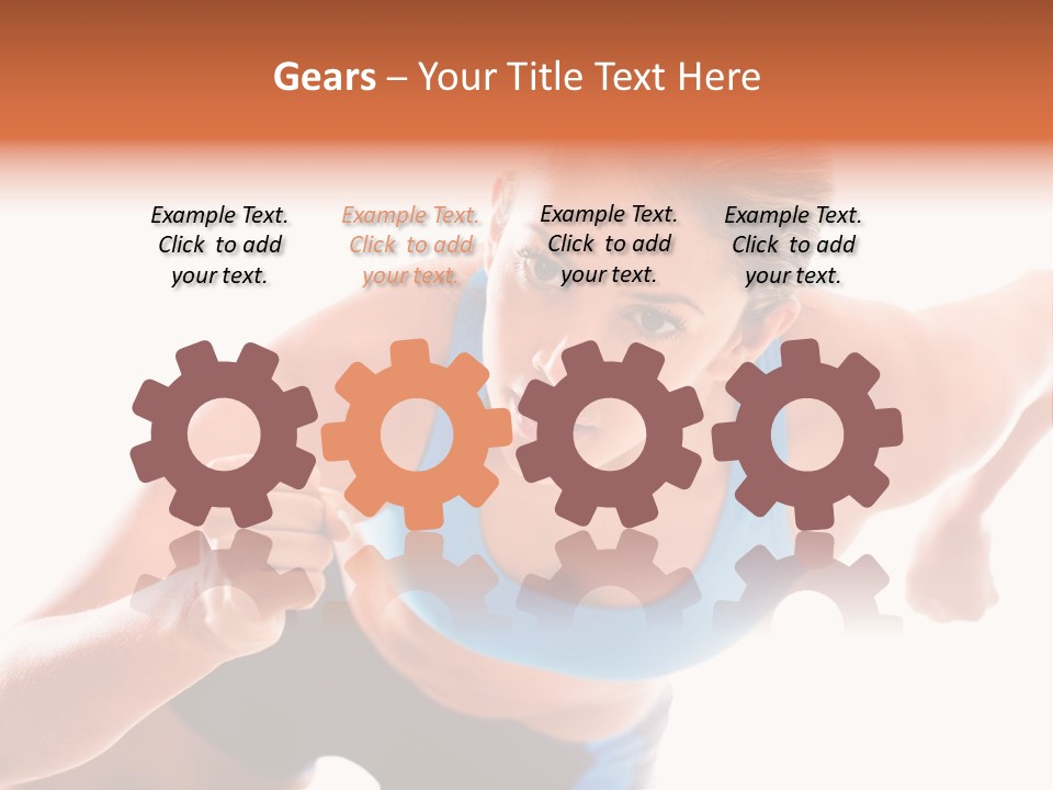 Sportive Weight Skater PowerPoint Template