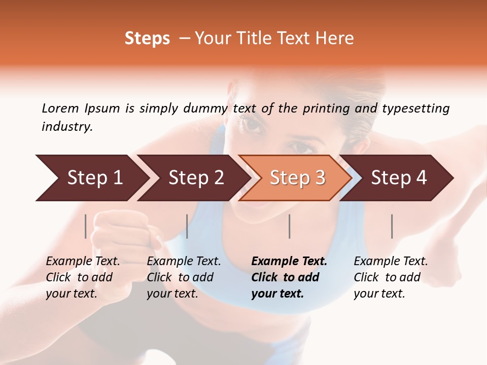 Sportive Weight Skater PowerPoint Template