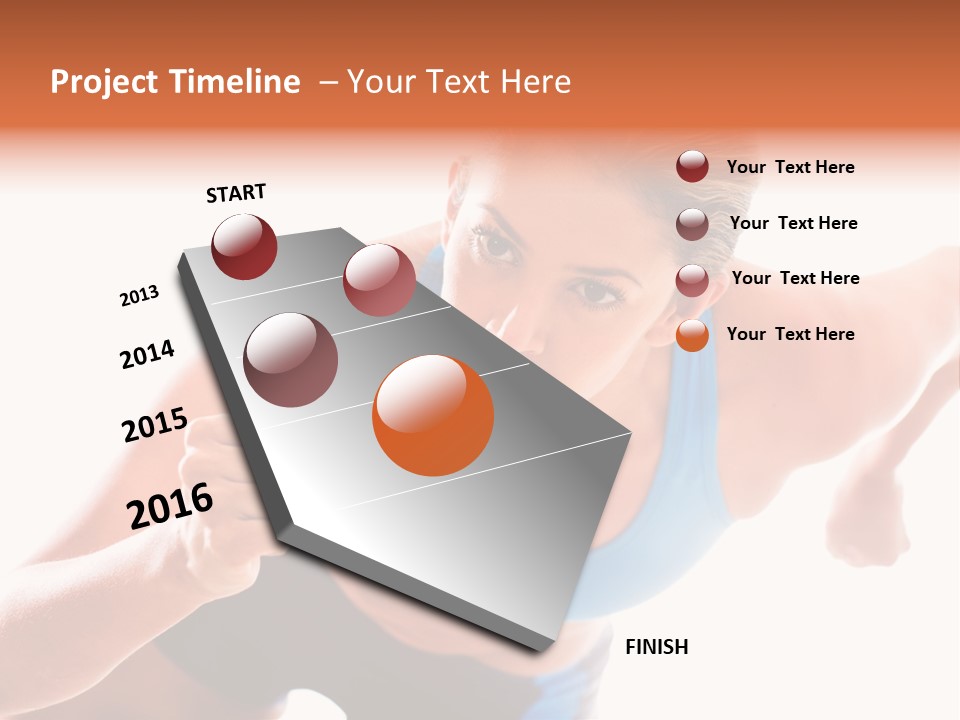 Sportive Weight Skater PowerPoint Template