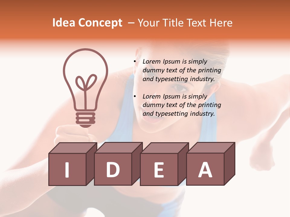 Sportive Weight Skater PowerPoint Template