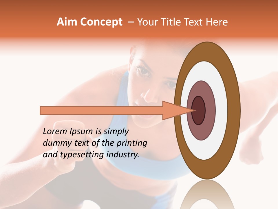 Sportive Weight Skater PowerPoint Template