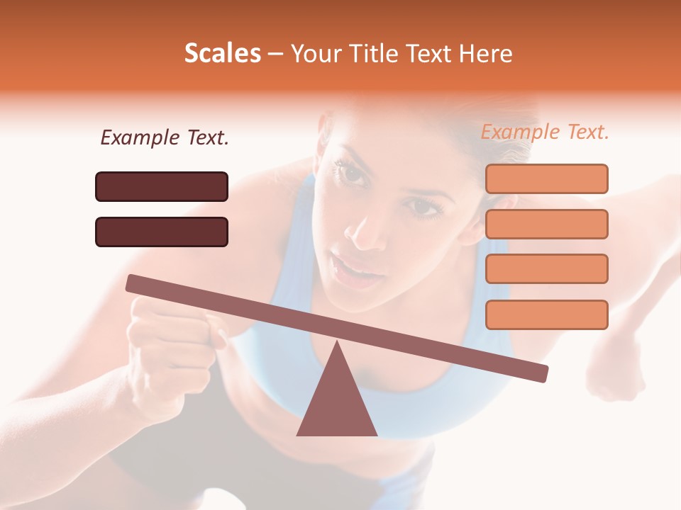 Sportive Weight Skater PowerPoint Template