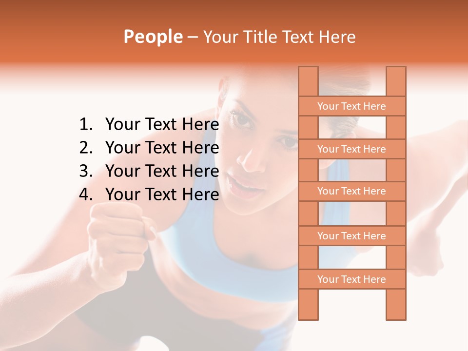 Sportive Weight Skater PowerPoint Template