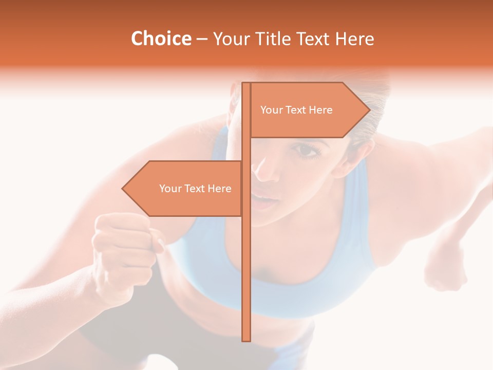 Sportive Weight Skater PowerPoint Template