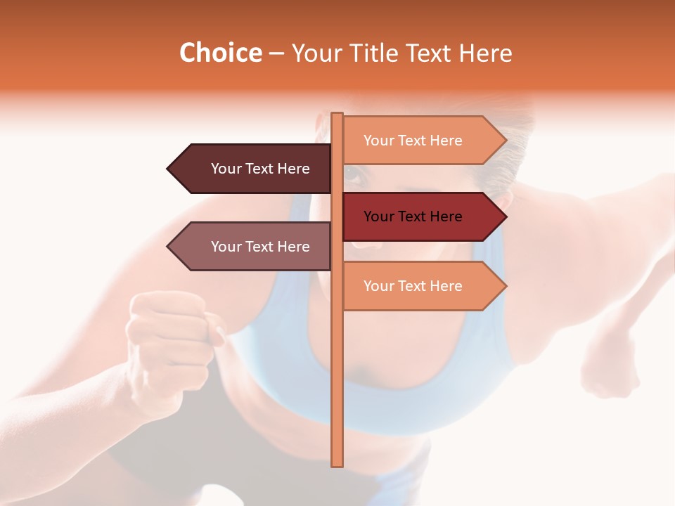 Sportive Weight Skater PowerPoint Template