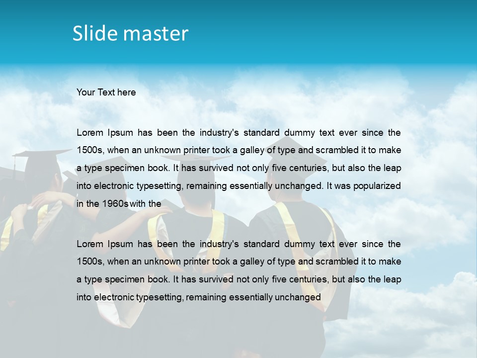 Back Grad Cloud PowerPoint Template