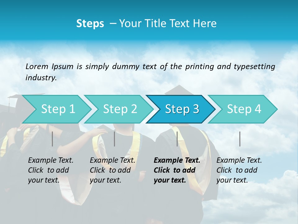 Back Grad Cloud PowerPoint Template