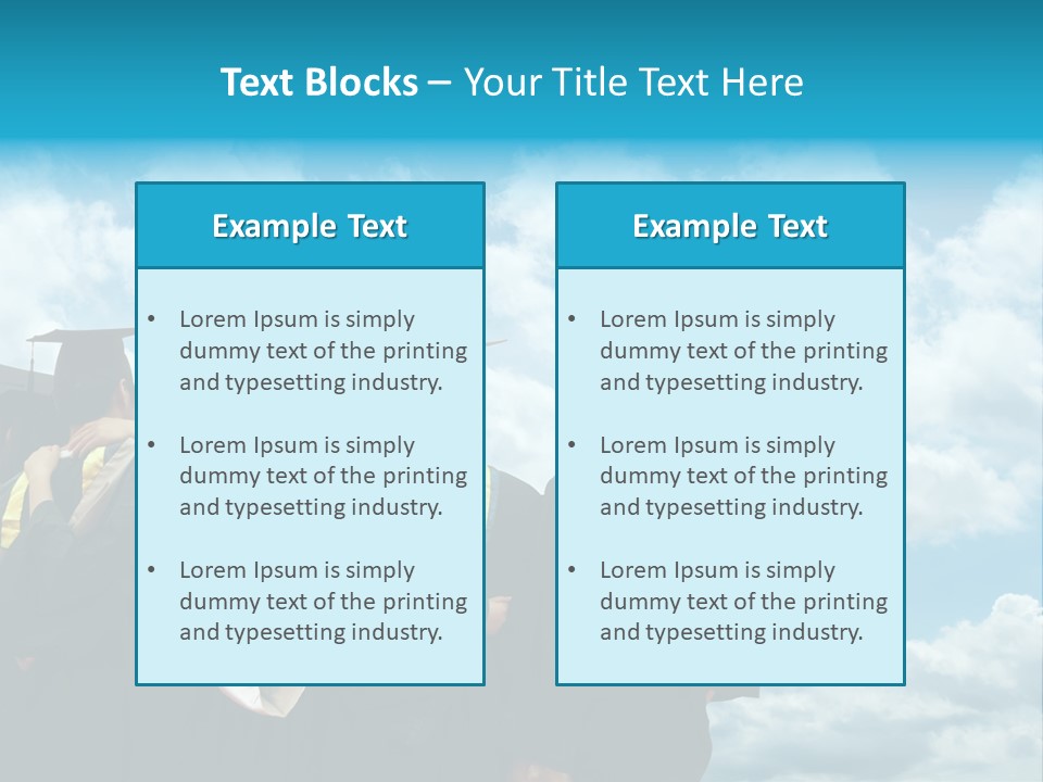 Back Grad Cloud PowerPoint Template