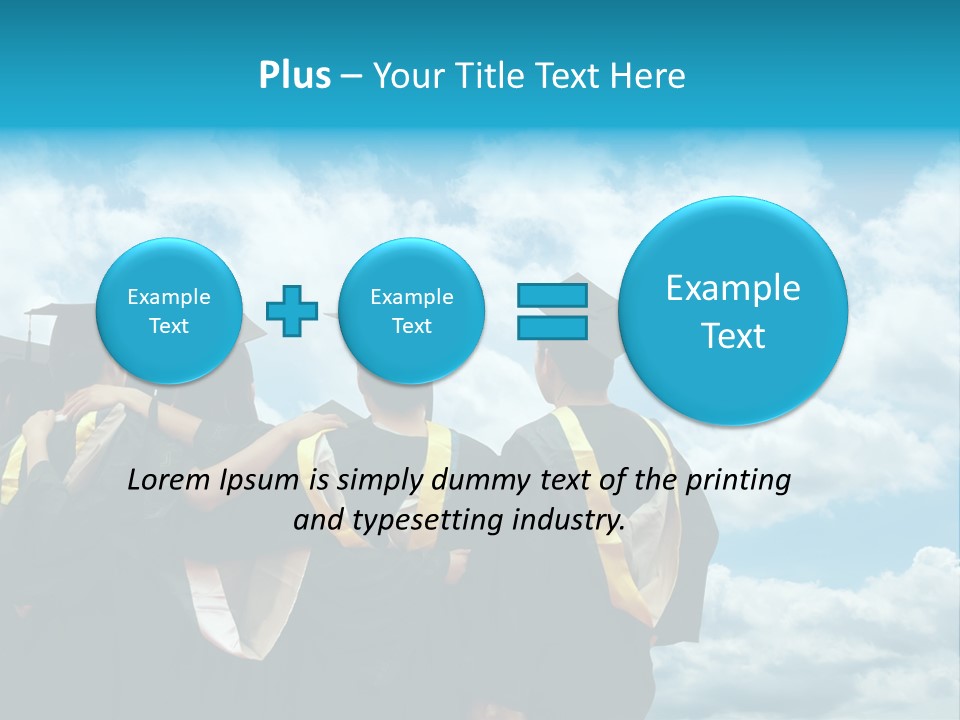 Back Grad Cloud PowerPoint Template