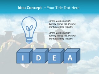 Back Grad Cloud PowerPoint Template