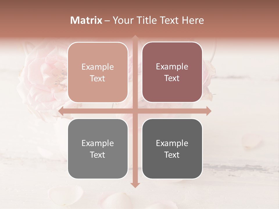 Damaged Color Flower PowerPoint Template