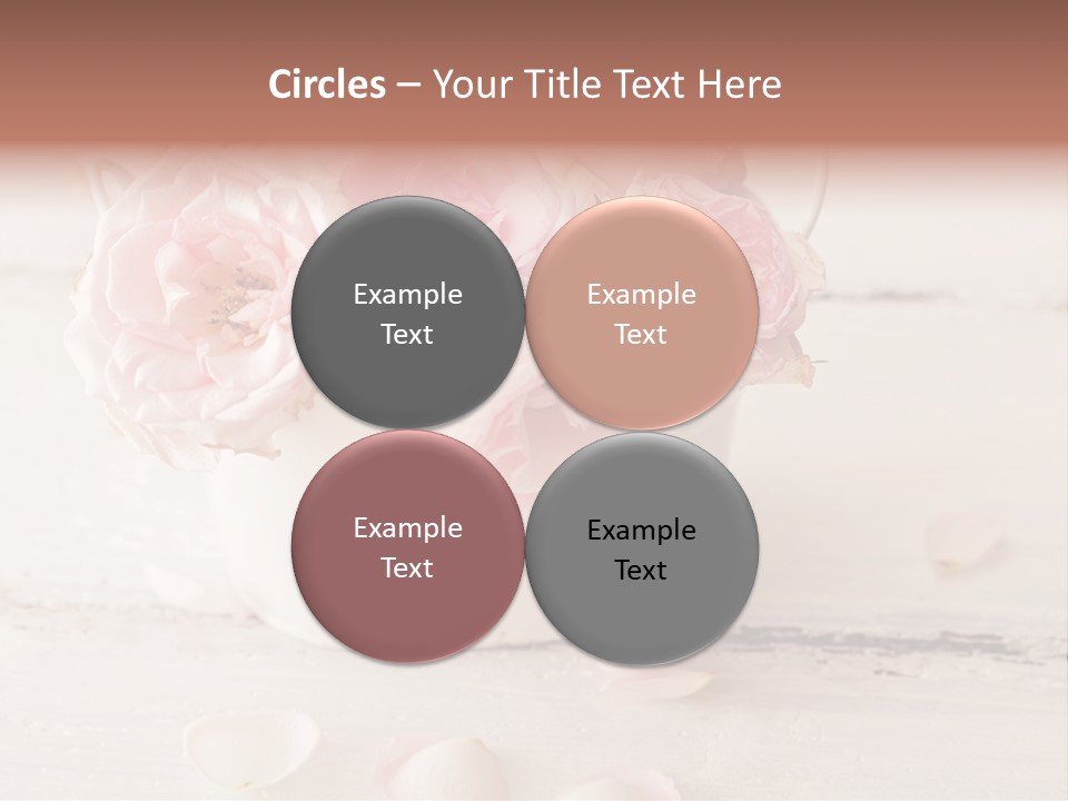 Damaged Color Flower PowerPoint Template