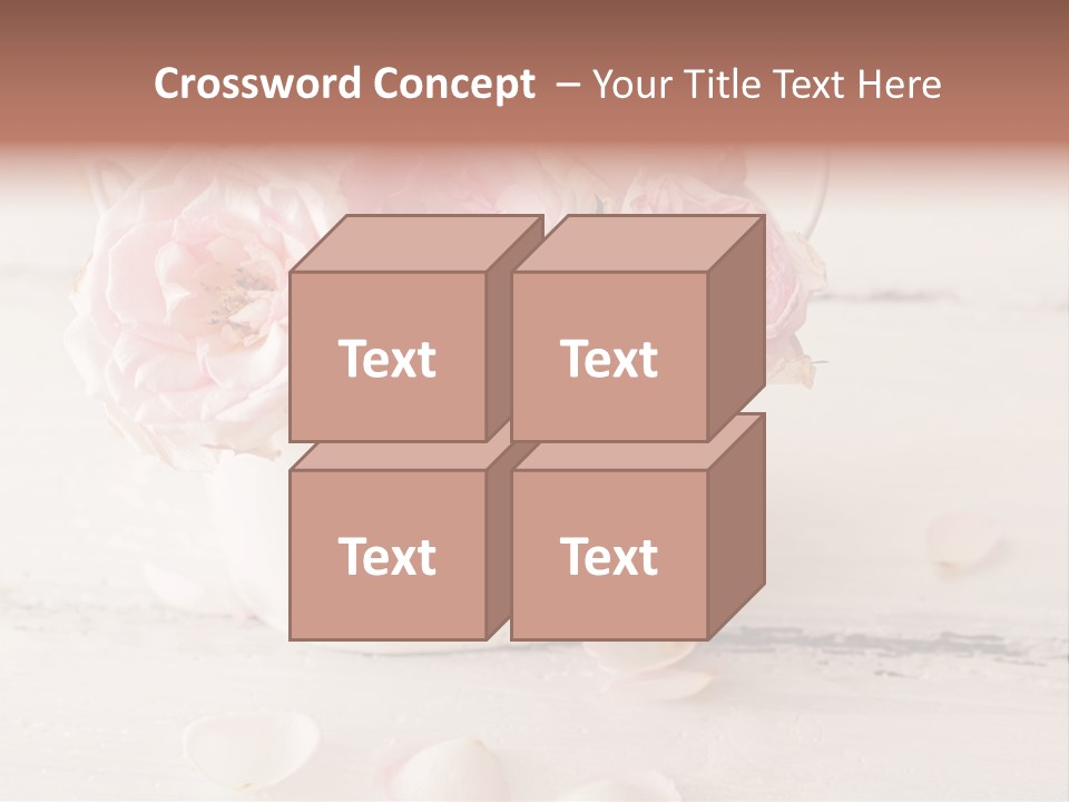 Damaged Color Flower PowerPoint Template