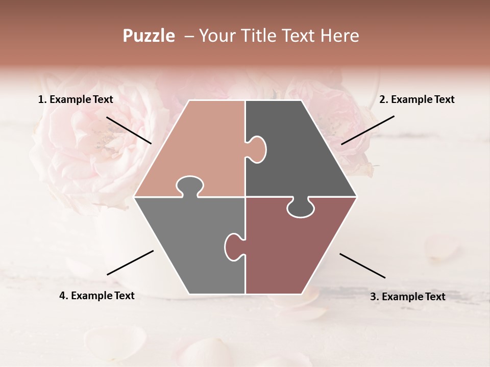 Damaged Color Flower PowerPoint Template