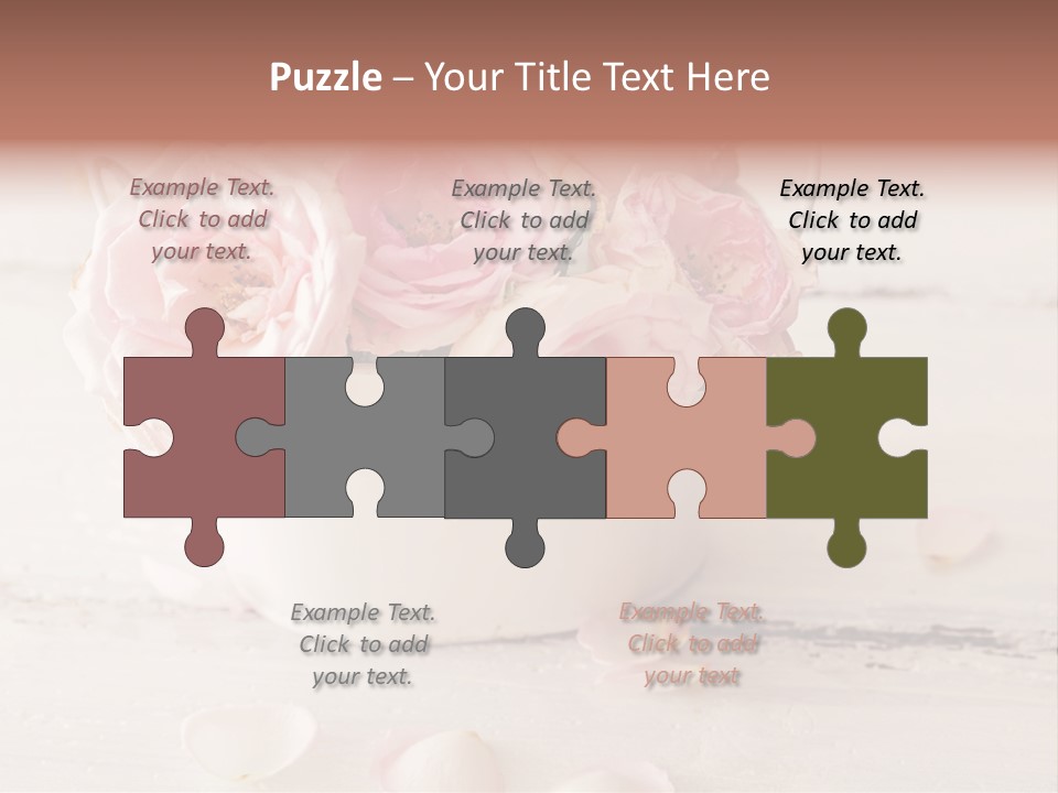 Damaged Color Flower PowerPoint Template