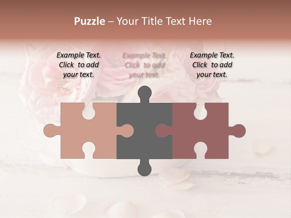 Damaged Color Flower PowerPoint Template