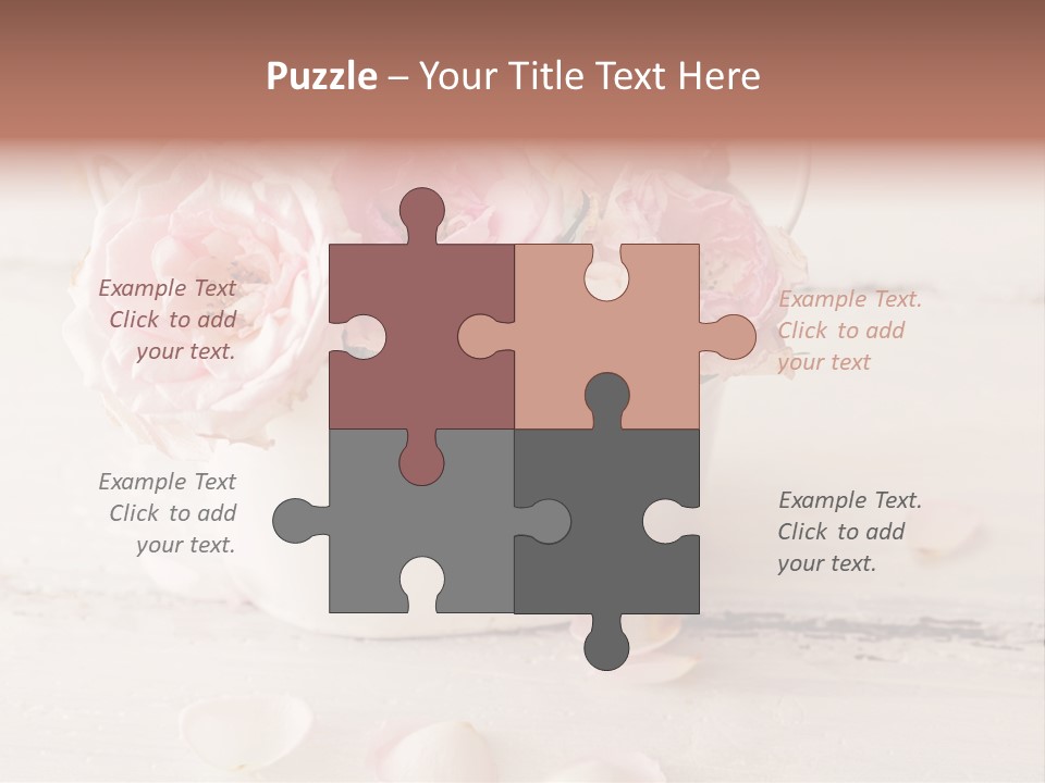 Damaged Color Flower PowerPoint Template