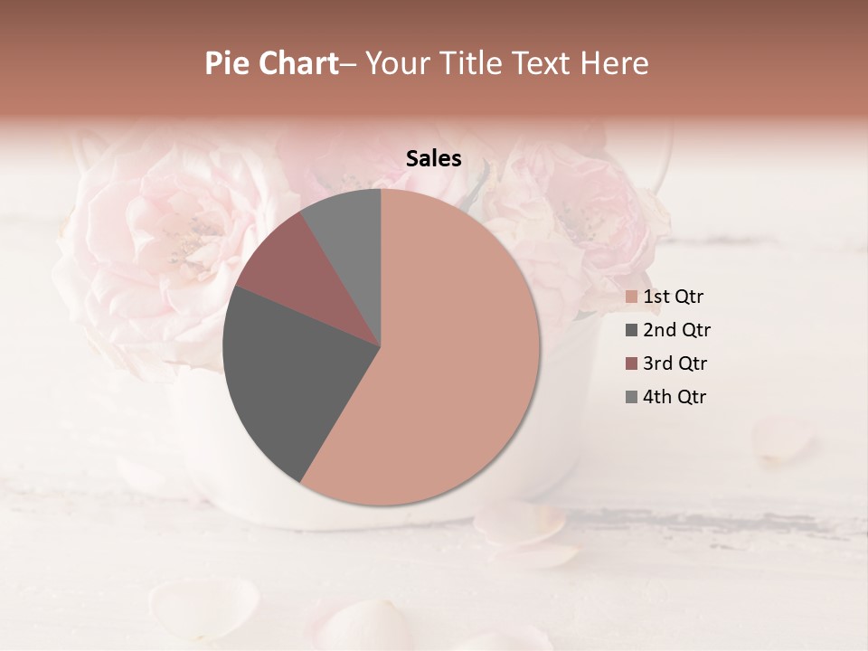 Damaged Color Flower PowerPoint Template