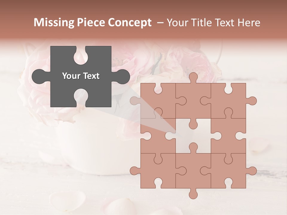 Damaged Color Flower PowerPoint Template