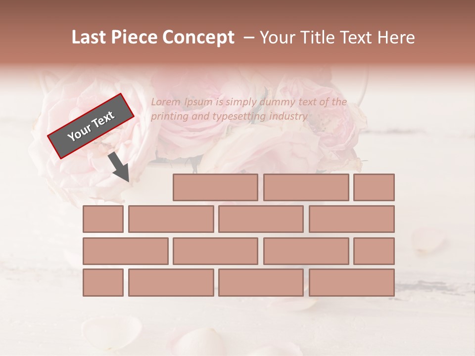 Damaged Color Flower PowerPoint Template
