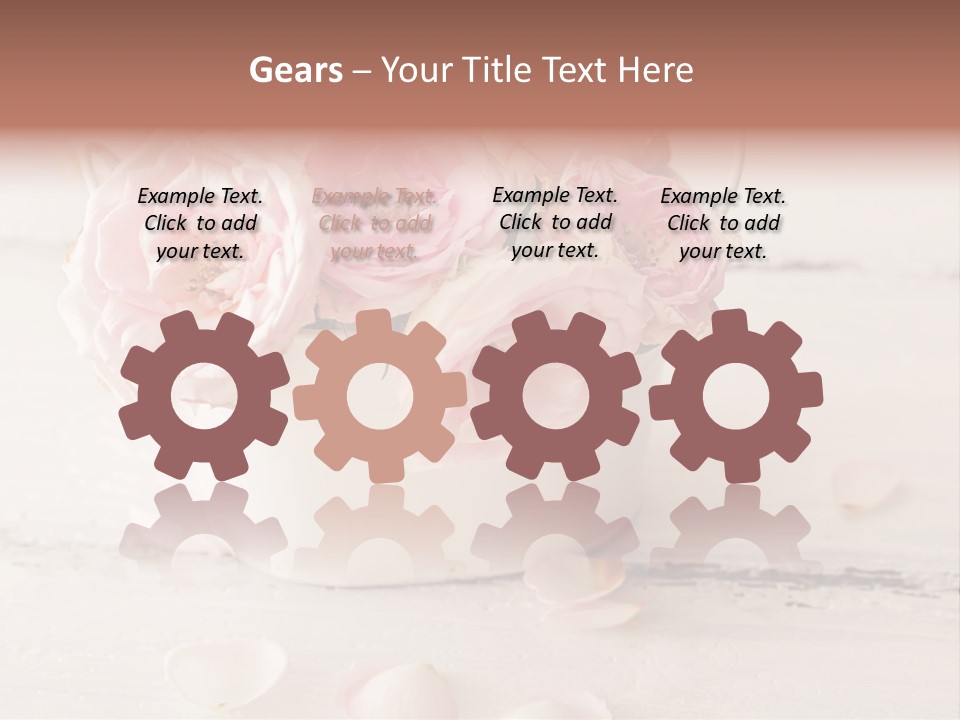 Damaged Color Flower PowerPoint Template