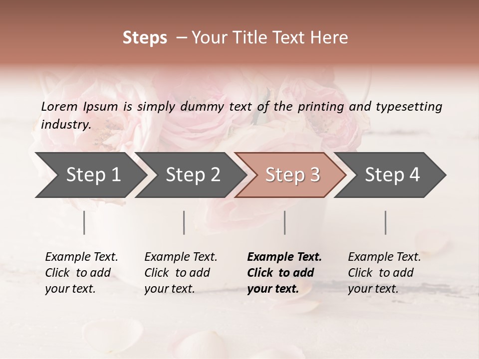 Damaged Color Flower PowerPoint Template