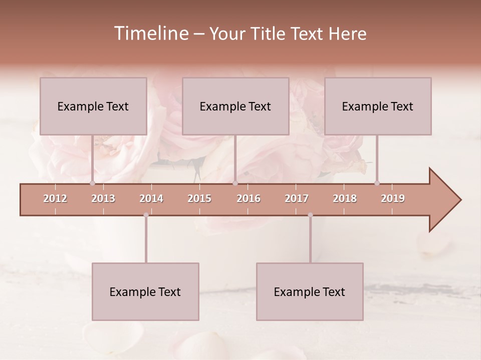 Damaged Color Flower PowerPoint Template