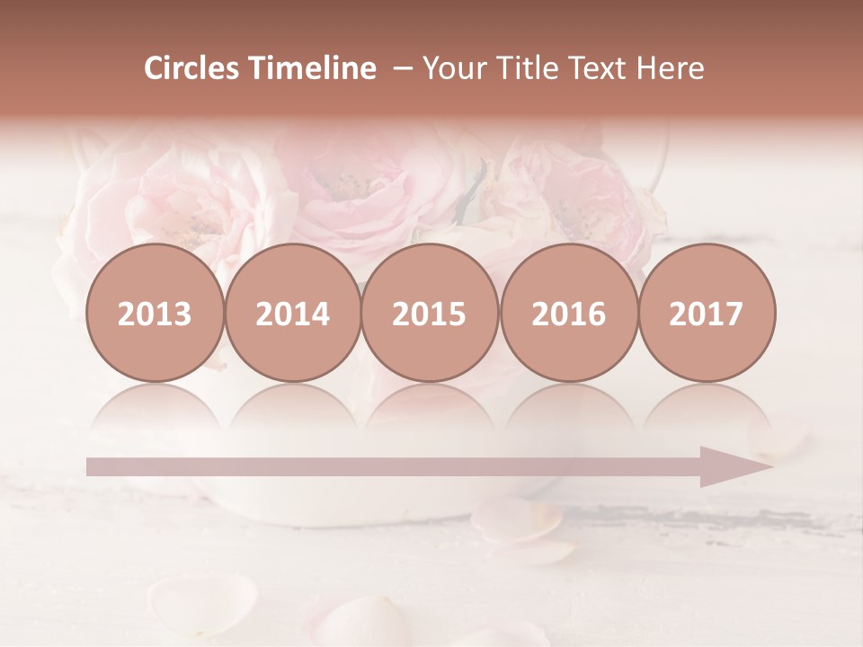Damaged Color Flower PowerPoint Template
