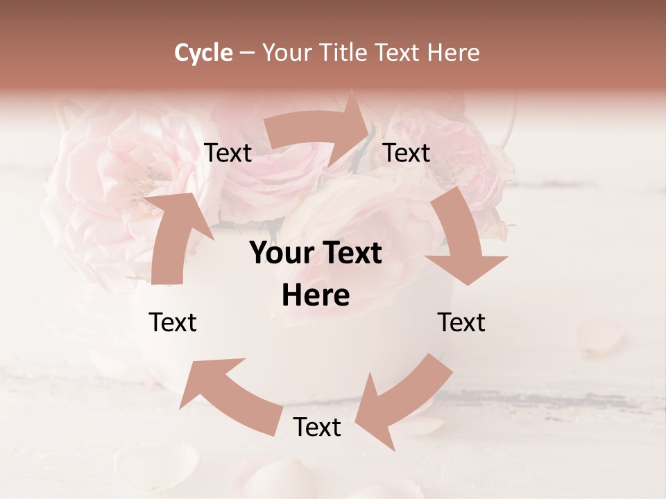 Damaged Color Flower PowerPoint Template