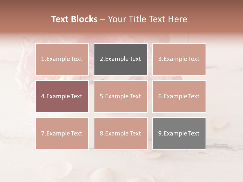 Damaged Color Flower PowerPoint Template