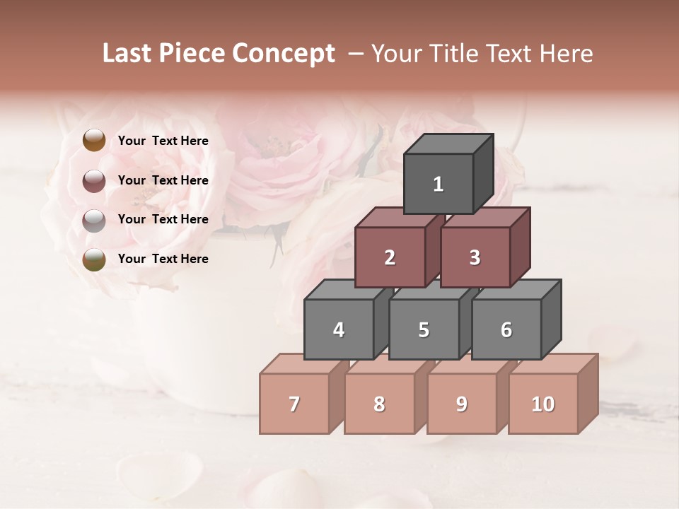 Damaged Color Flower PowerPoint Template
