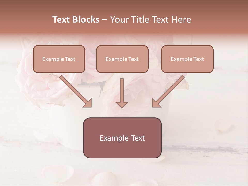 Damaged Color Flower PowerPoint Template