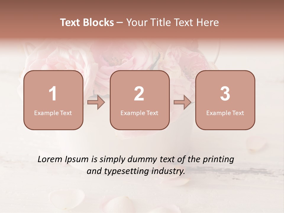 Damaged Color Flower PowerPoint Template