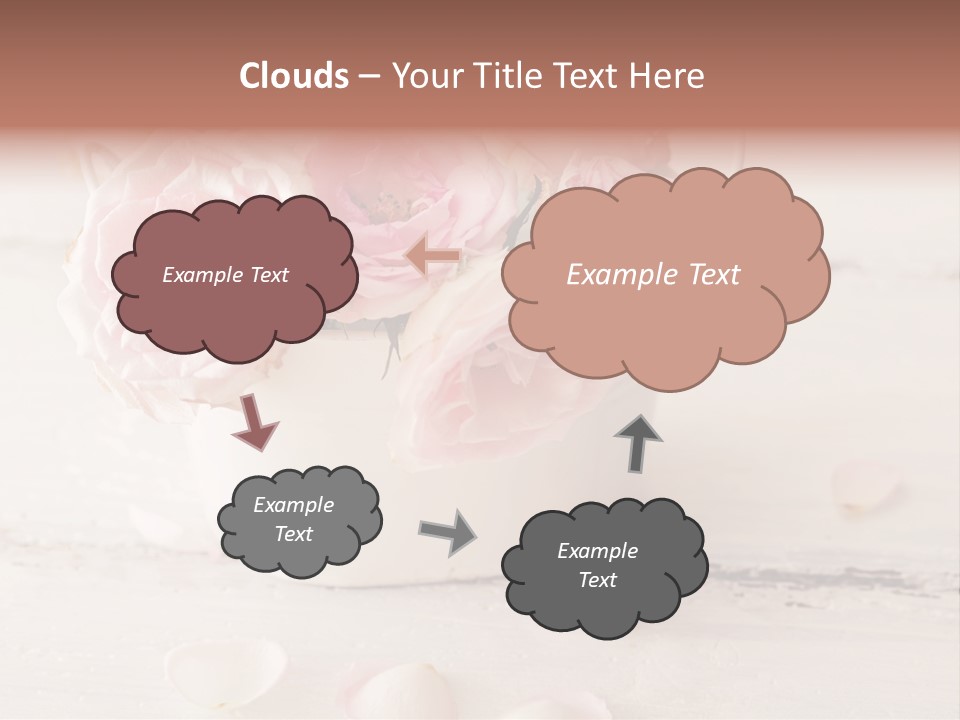 Damaged Color Flower PowerPoint Template