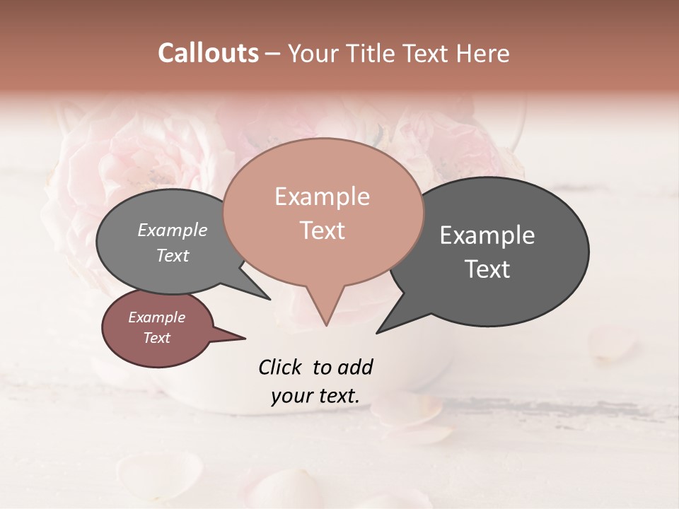 Damaged Color Flower PowerPoint Template