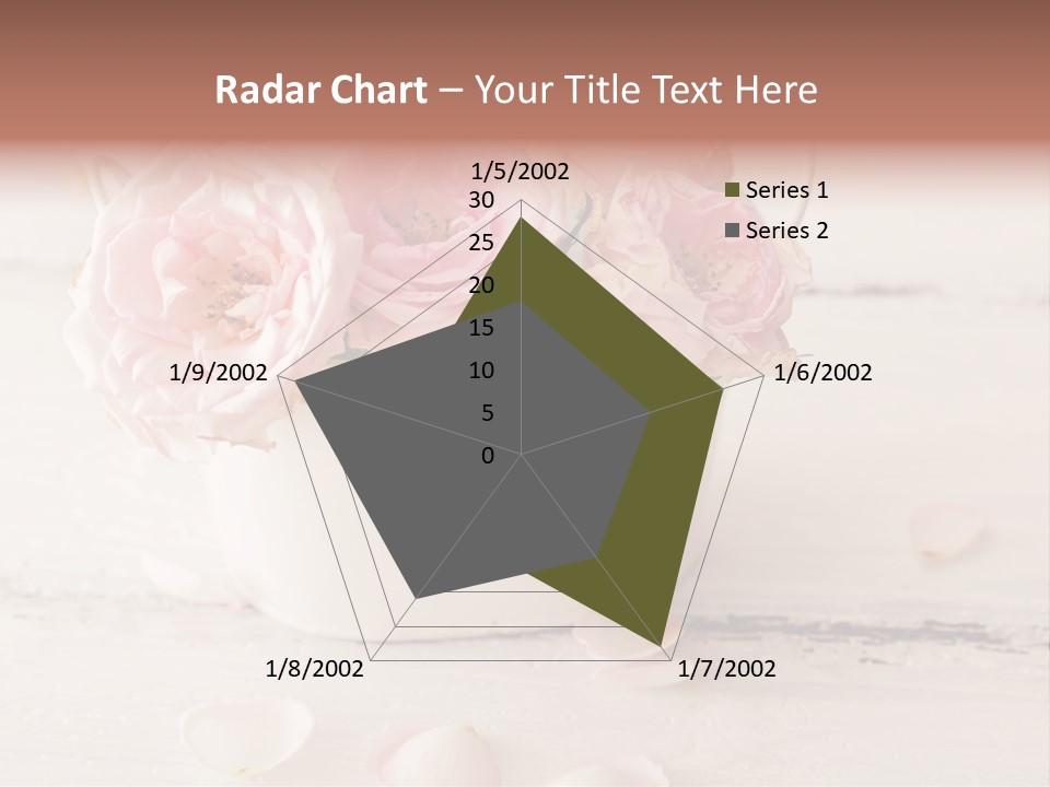 Damaged Color Flower PowerPoint Template